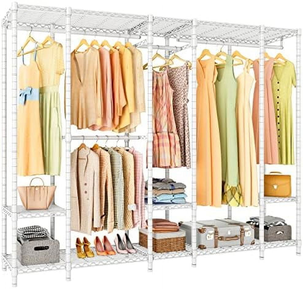 V50i Extra Large Portable Closet Rack Bedroom Armoire Freestanding