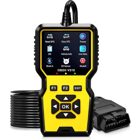 V519 OBD2 Scanner Diagnostic Tool with Reset, Diagnose 's Issue, Check Engine Code Reader, I/M Readiness, OBDII Scan Tool for 1996 OBD2 Protocol