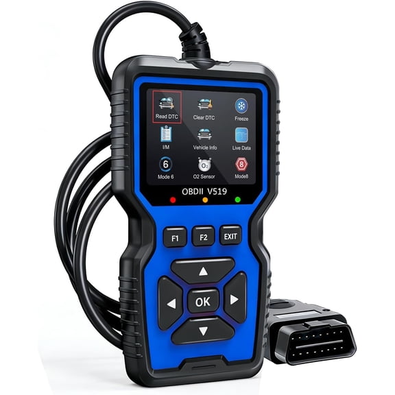 V519 OBD2 Scanner, Universal Check Engine Light Code Reader, Professional Diagnostic Scan Tool with Full OBDII Functions, Real-Time Data Stream, Erase Fault Codes for All Post-1996 Vehicles