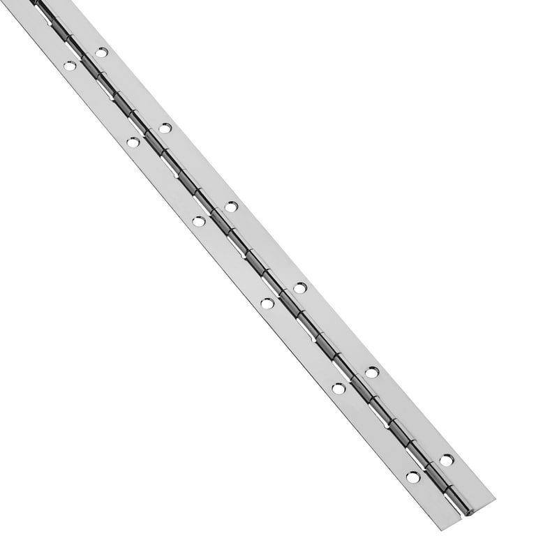 1-1/16 in. x 12 in. Bright Nickel Continuous Hinge 1-1/16 in. x 12 in. Bright Nickel Continuous Hinge