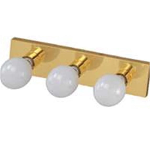 V5BB03-3L Vanity Bathroom Light Fixtures, Polished Brass