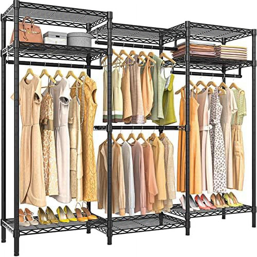 V5i Garment Rack Bedroom Armoires Freestanding Closet Organizer