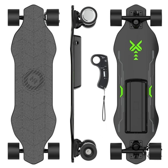 V6 Electric Skateboard, 450W Peak, Max 12 Mph & 10 Miles Range, Wireless Remote Control