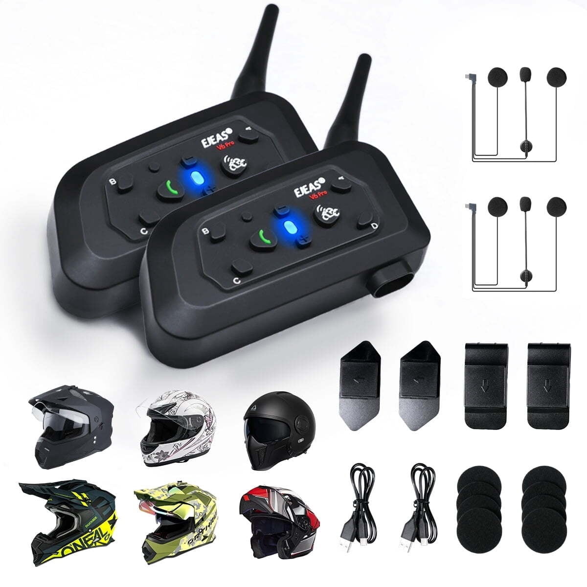 bluetooth motorcycle helmet attachment LINK 2.0 Mount Bluetooth Audio Priority AHR Motorcycle Bluetooth Headset with