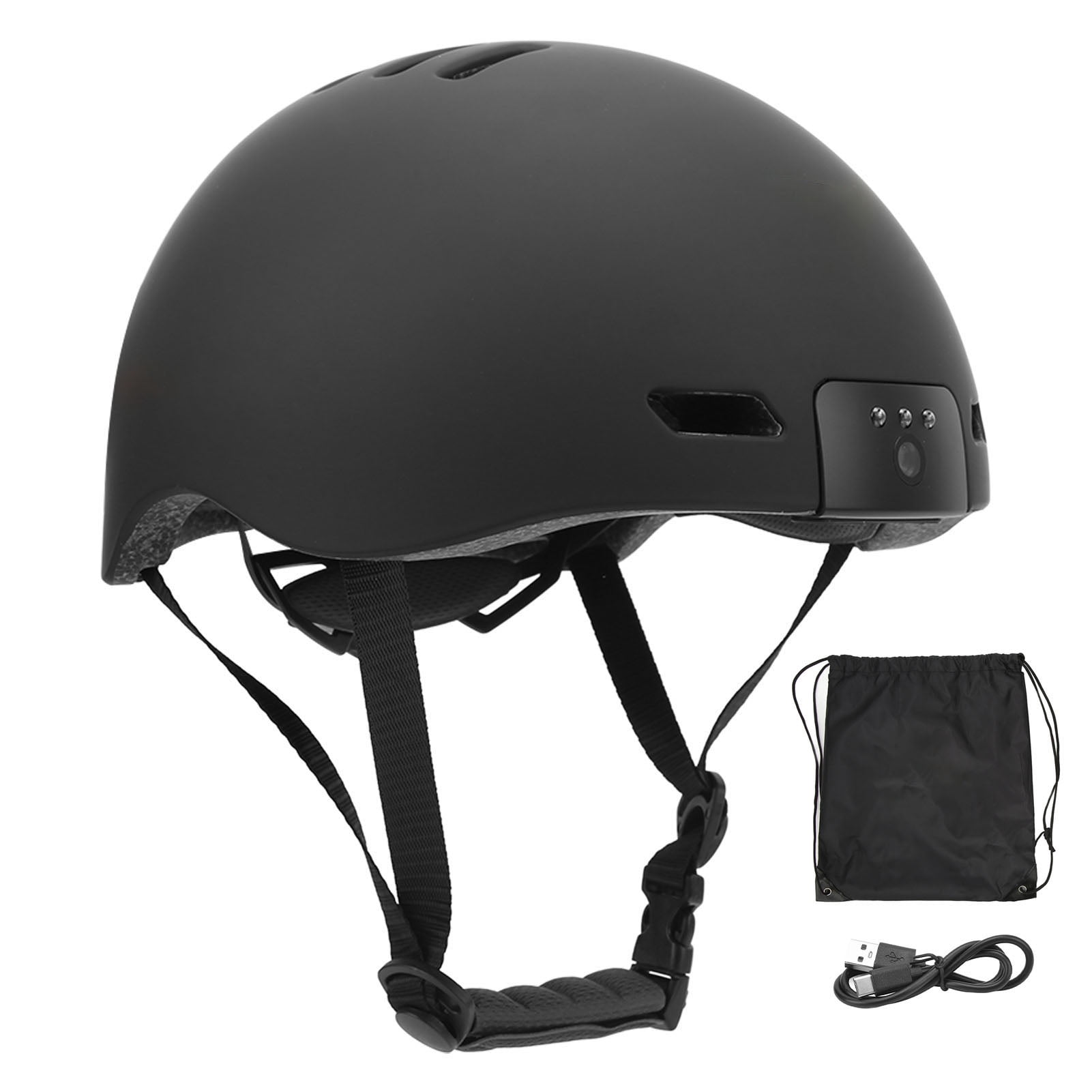 V6 Smart Bike Helmet with Wifi HD Camera Adjustable Head Circumference