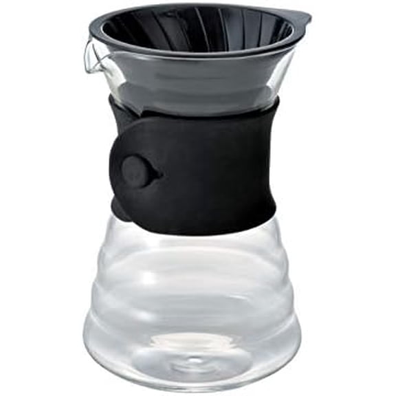 V60 Drip Coffee Decanter, 700ml, Black