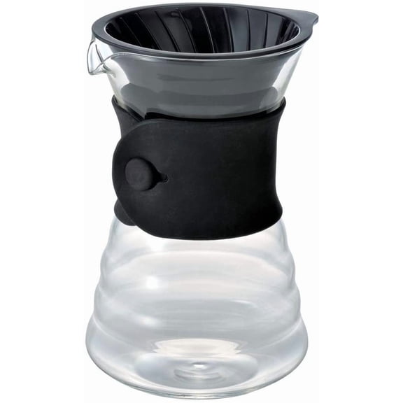 V60 Drip Coffee Decanter, 700ml, Black