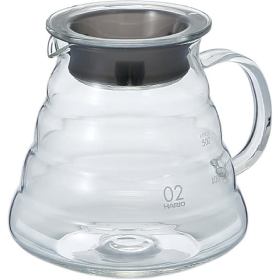 V60 Glass Range Coffee Server, 600ml, Clear