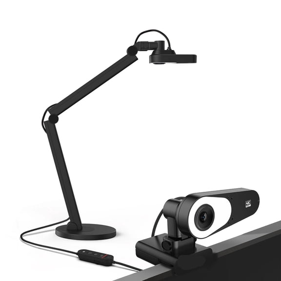 V600 12MP 4K HD USB Visualizer/Document Camera for Teachers, Mac, Windows, Chromebook, Online Teaching, Web Conferencin