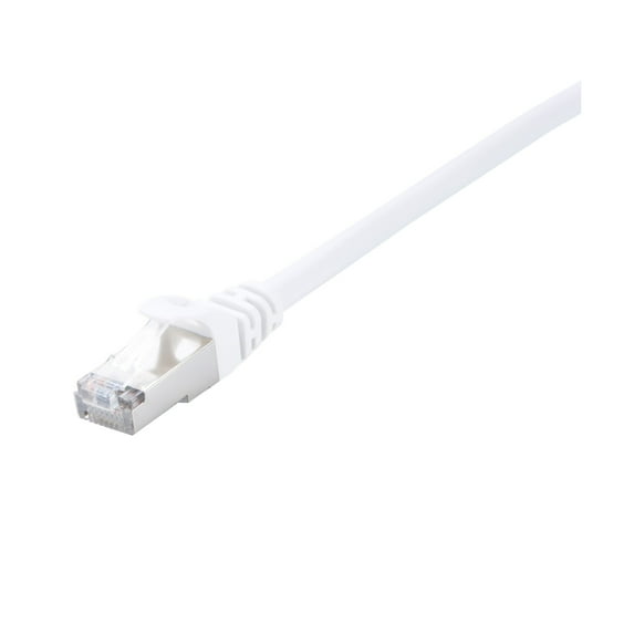 V7 10 ft. Cat6 Shielded STP RJ45 Male to RJ45 Male Network Cable, White