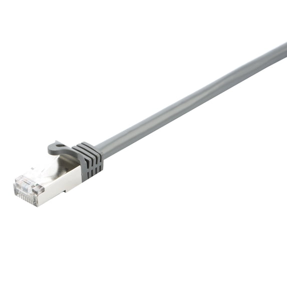 V7 16.4 feet Cat5e Shielded STP RJ45 Male to RJ45 Male Cable, Gray