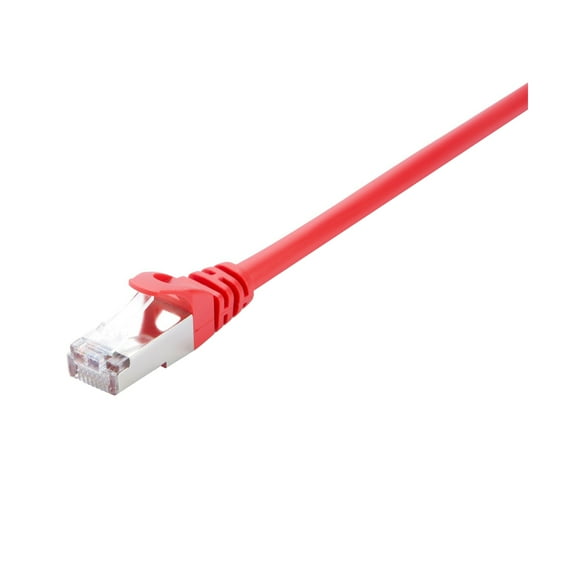 V7 16.4 ft. Cat6 Shielded STP RJ45 Male to RJ45 Male Network Cable, Red