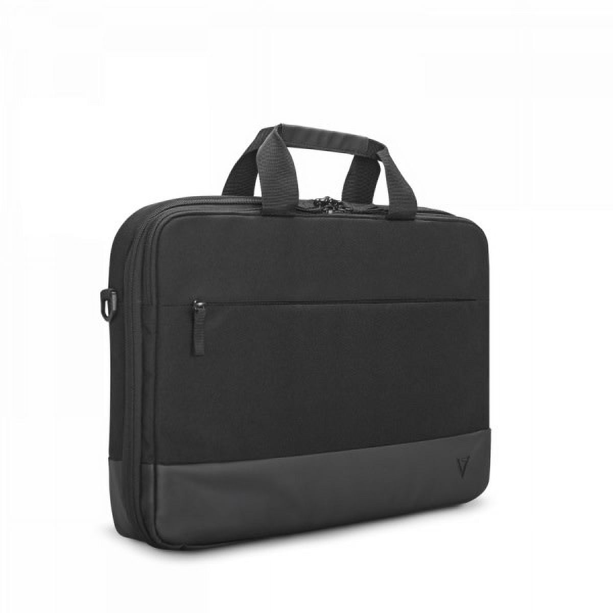 V7 17" Professional EcoFriendly Frontloading Laptop Case, Black