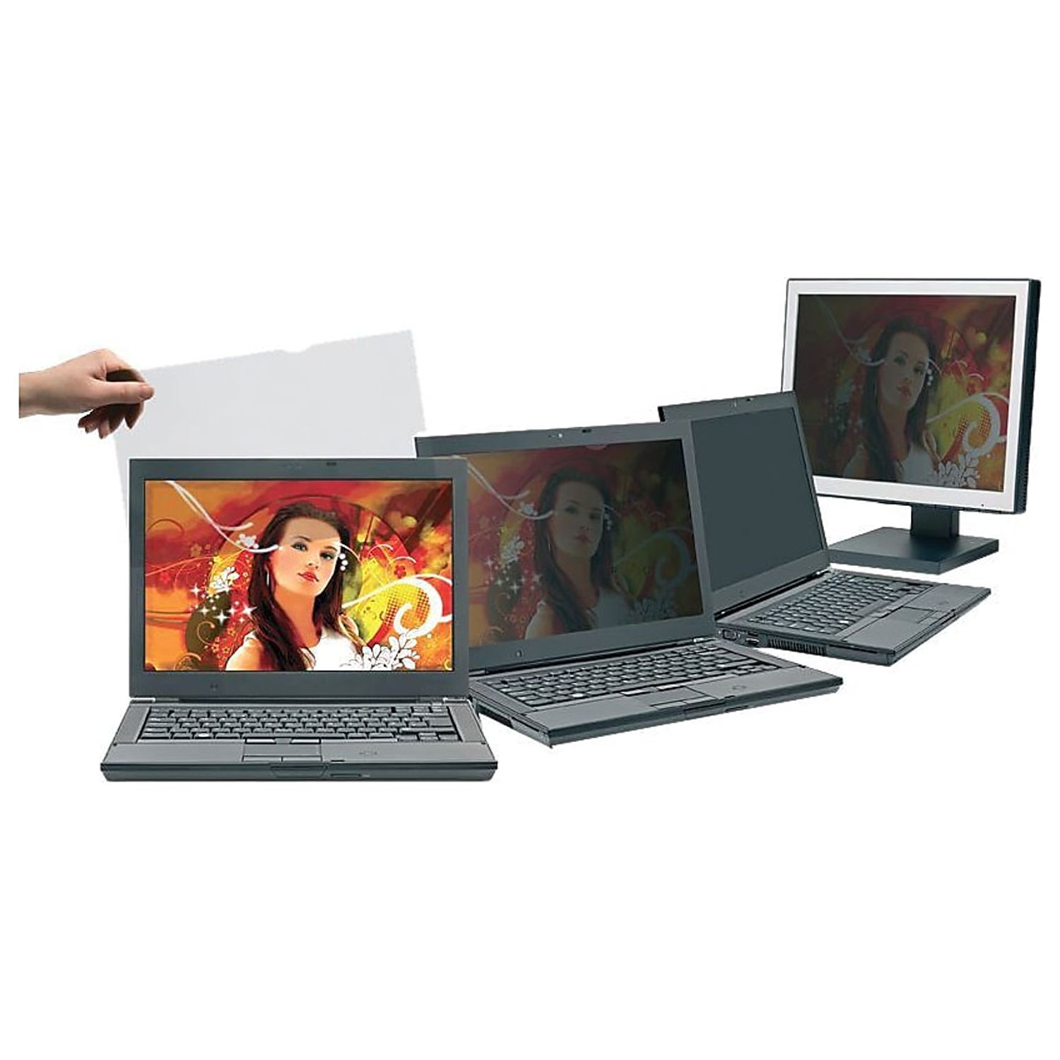 V7 19.0" Widescreen Privacy Frameless Filters for Desktop Monitors - image 1 of 2