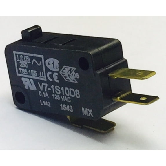 V7-1S10D8 Basic Switch Snap Action N.O./N.C. SPDT Plunger 0.1A 125VAC 10VDC 1.47N