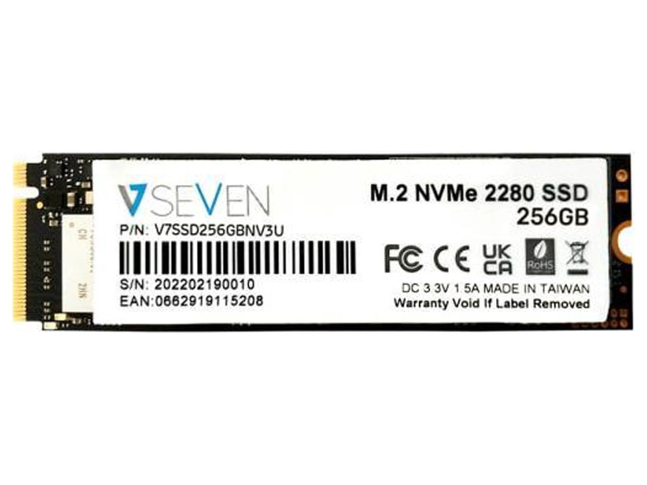 V7 256GB NVME GEN3X4 M.2 NVME 3D TLC SSD
