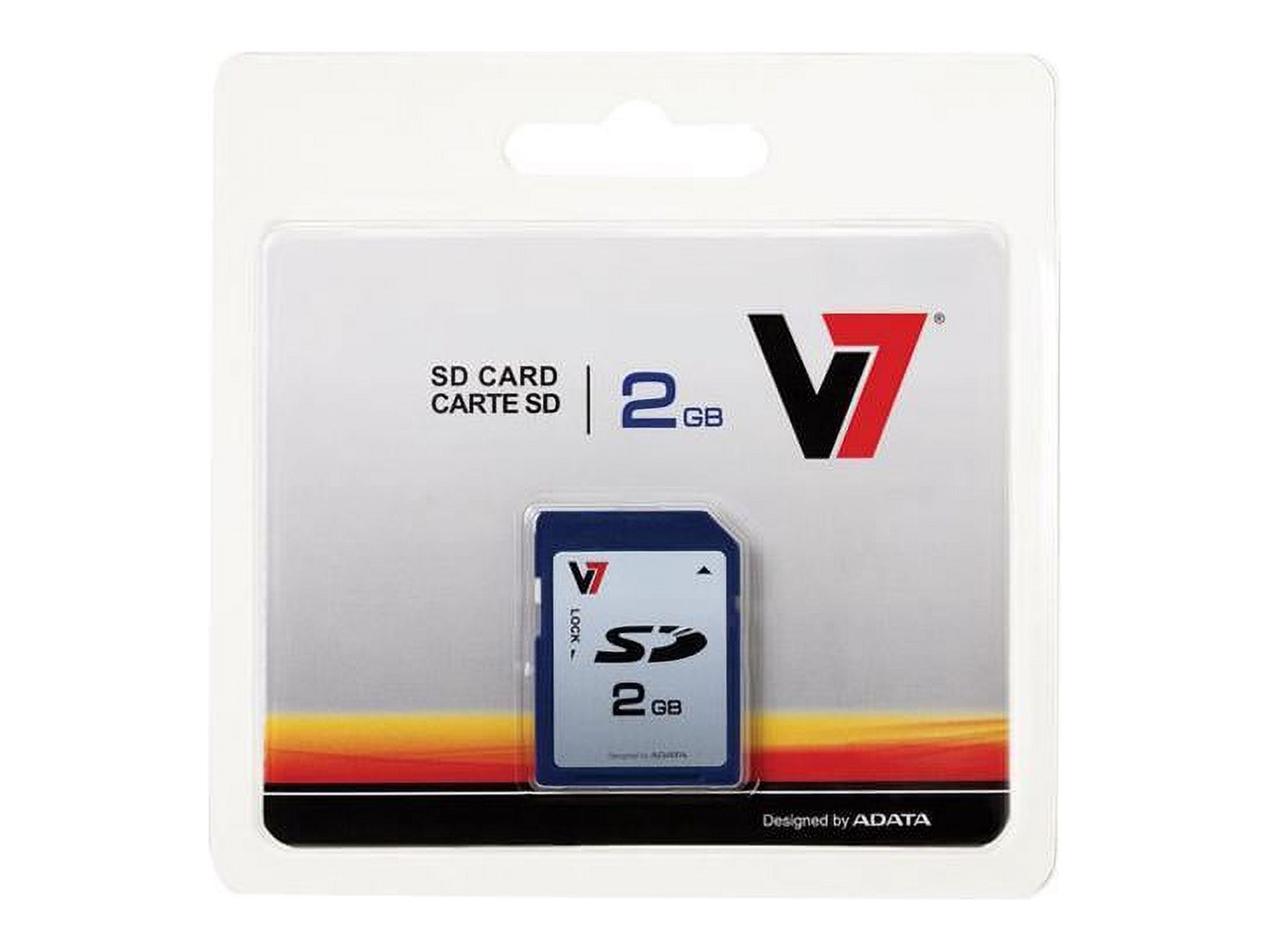 V7 2GB SD Card, Secure Digital 2 GB Memory Card 