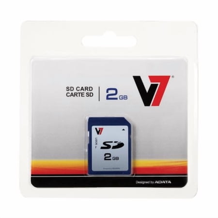 V7 2GB SD Card, Secure Digital 2 GB Memory Card