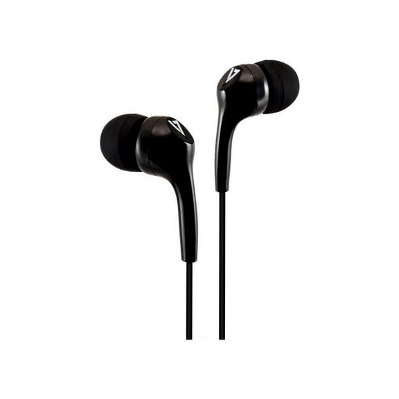 V7 HA105 Lightweight Stereo Earbuds - Black