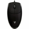 thumbnail image 1 of V7 MV3000010-BLK-5EFull size USB Optical Mouse - Black - V7 USB Wired Optical Mouse - Black - Cable Length 5ft (1.6m) Red LED/Optical USB - Max 1000 dpi - 3 Button(s) - Ambidextrous design - Large ..., 1 of 5
