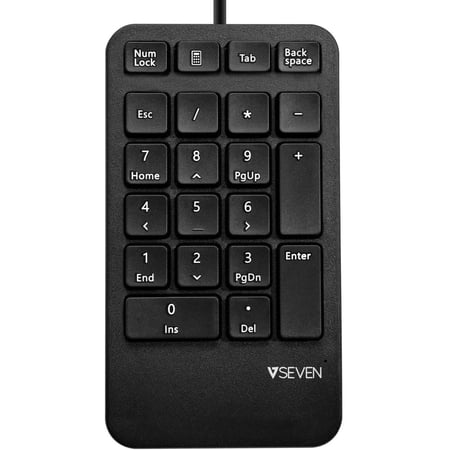 V7 Professional USB Keypad, Black