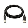 thumbnail image 1 of V7 USB Cable USB 2.0 A Male to USB 2.0 B Male 2m 6.6ft, Black, 1 of 2