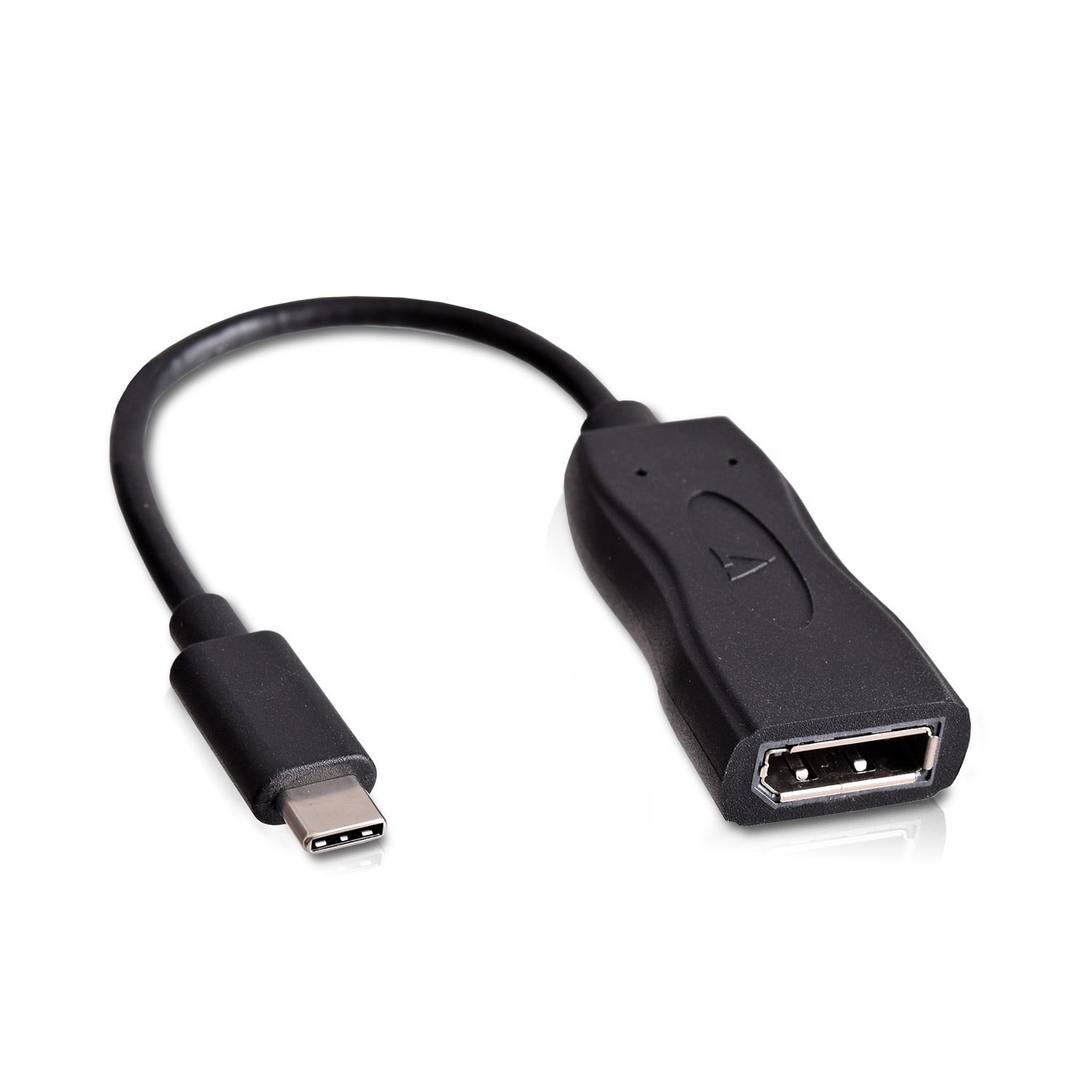 V7 USB Video Adapter USB-C Male to DisplayPort Female, Black