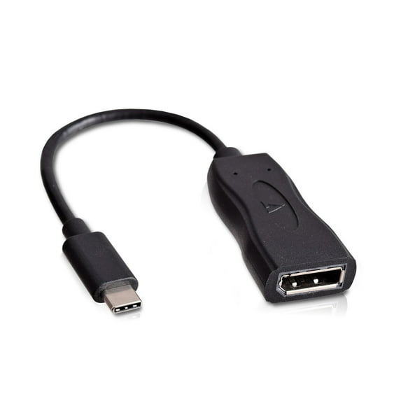 V7 USB Video Adapter USB-C Male to DisplayPort Female, Black