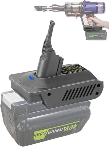 V7 V8 Adapter for Ryo*bi 40V Lithium Battery Convert to for Dy*son V7 V8
