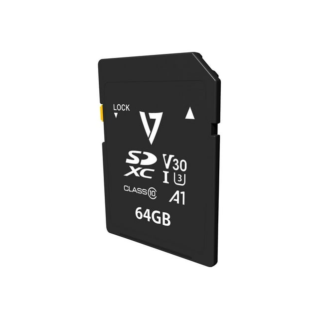 V7 VPSD64GV30U3 64 GB Class 10/UHS-III (U3) SDXC