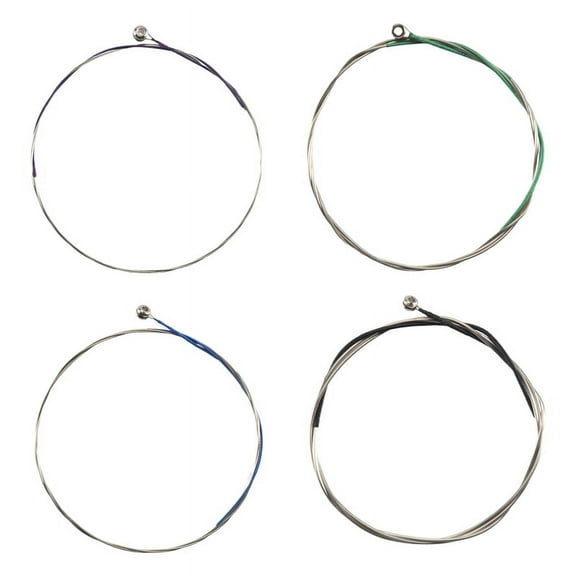 V70 Viola Strings chrome Wound ADGC Full Set Wire Ball End,4 * Viola Strings,Colorful