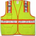 thumbnail image 1 of V73852.S-M II Safety Vest, Small & Medium, Polyester Lime & Yellow, 1 of 1