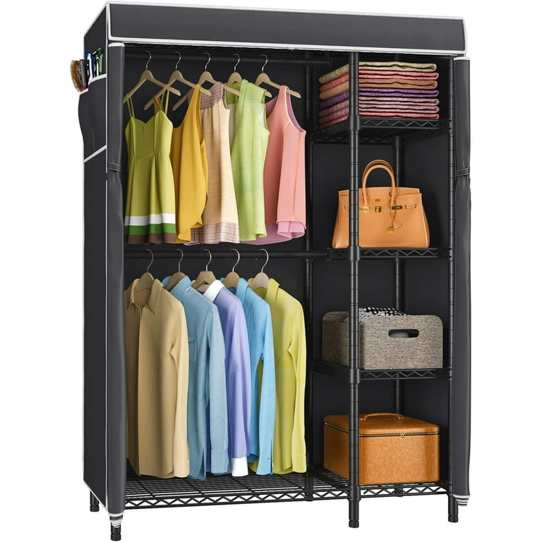 Walmart clothes rack with cover sales