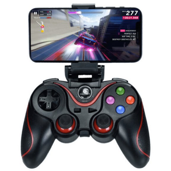 V8 2.4G Wireless Game Controller Wireless Joystick Gamepad Bt Controller Gamepad Dual Vibration for Android/ios/pc/ps3/switch/mobile Phone