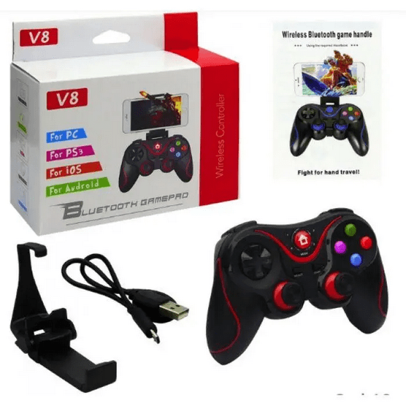 V8 2.4G Wireless Gaming Controller with Vibration for PC, Switch, Mobile, PS3 - Gift Idea for All Gamers