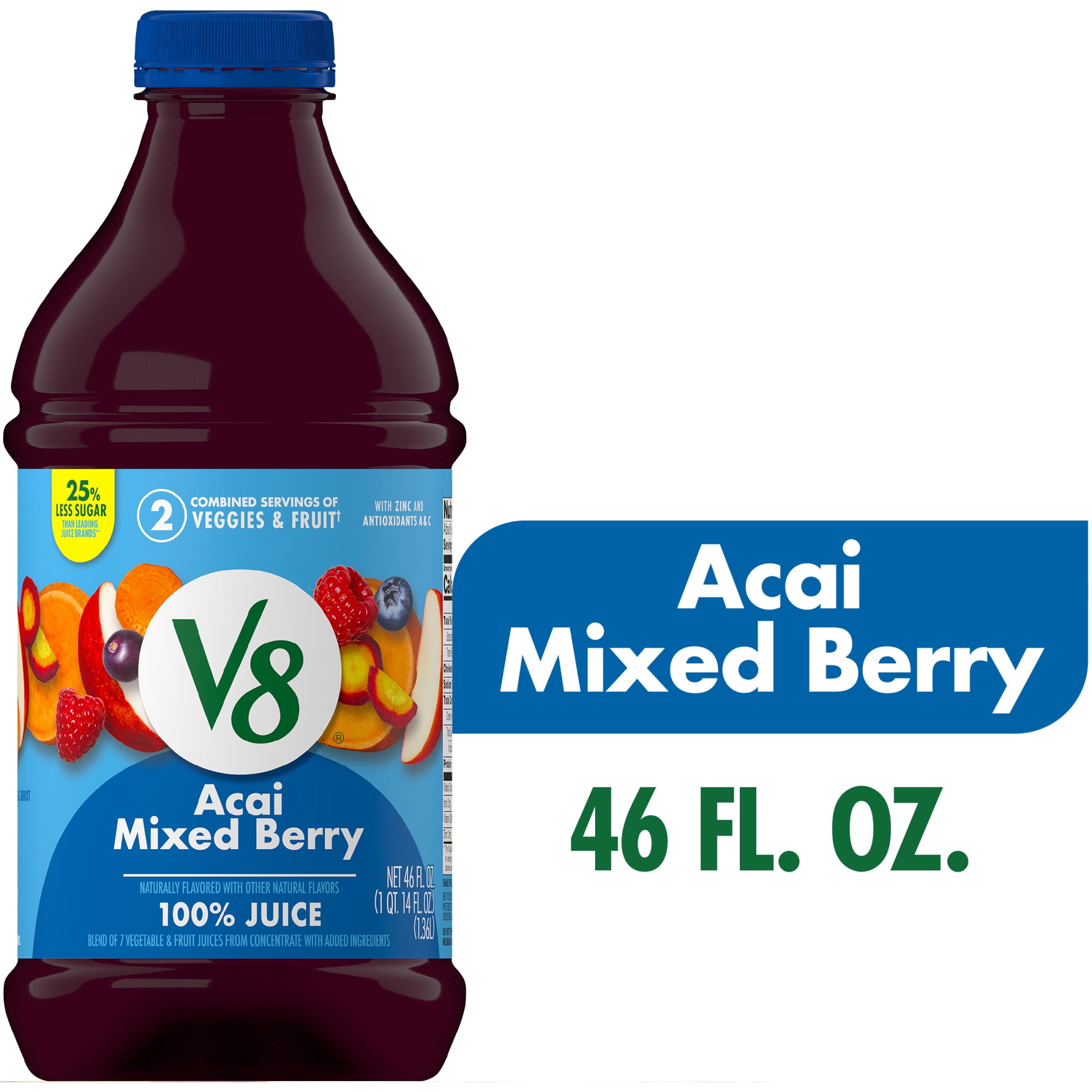 V8 Healthy Antioxidant Acai Mixed Berry 100% Fruit and Vegetable
