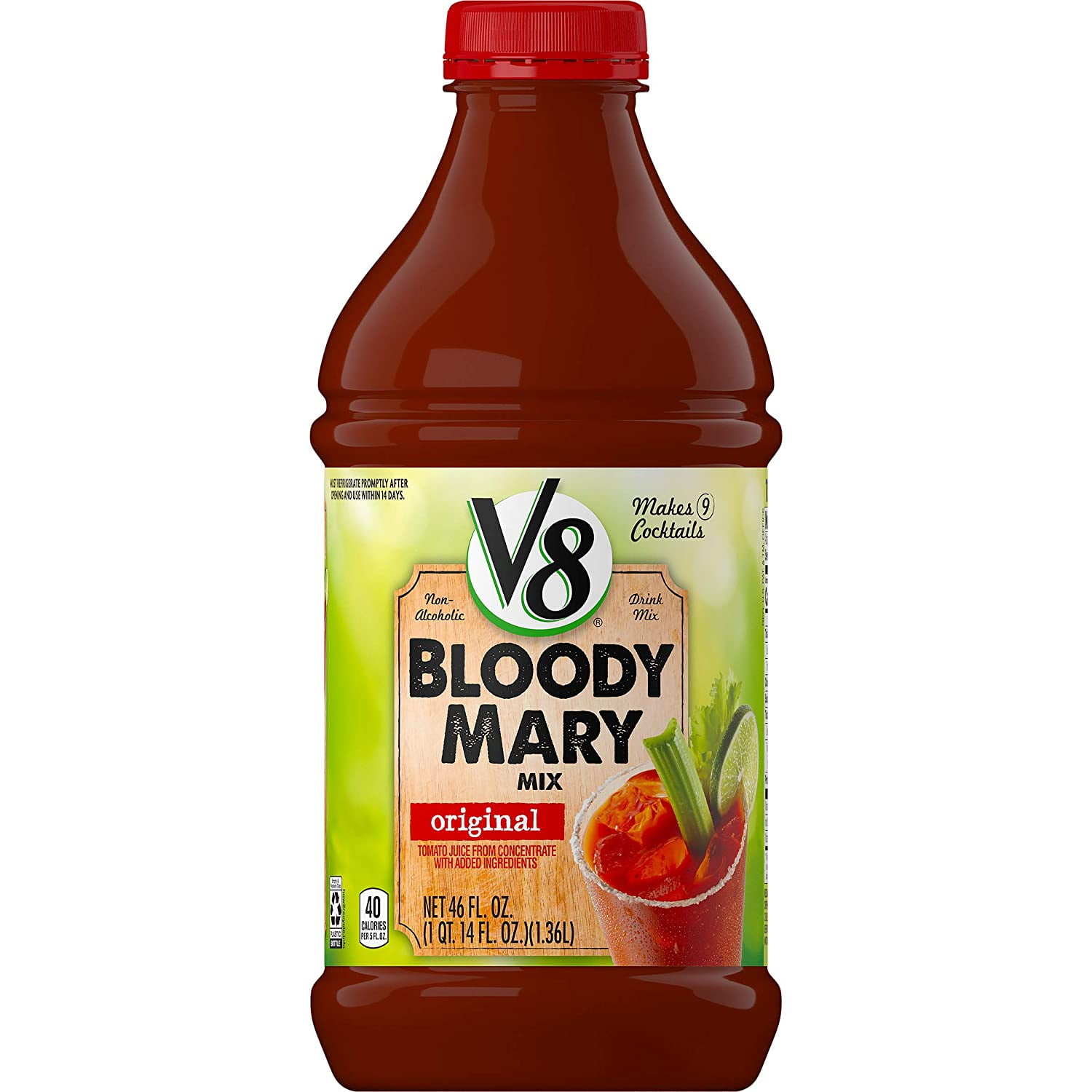 V8 Bloody Mary Mix, 46 oz. Bottle (Pack of 6)
