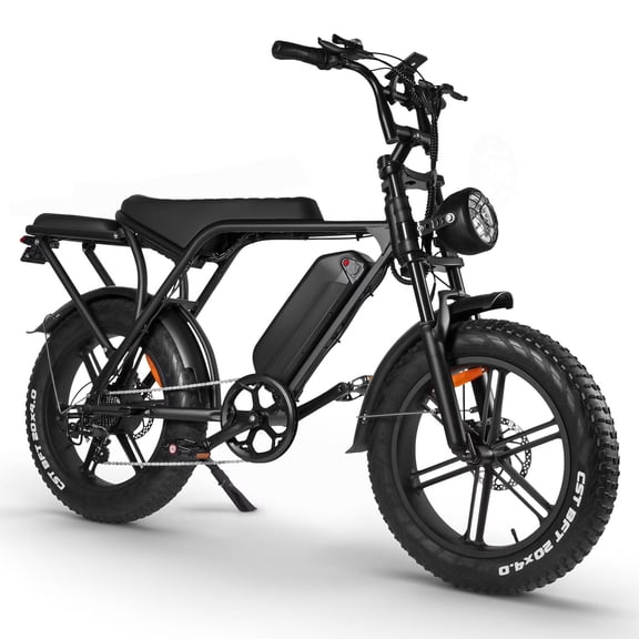 OUXI V8 Electric Bike Electric Mountain Bike With 500W Motor 48V 15Ah Removable Larger Battery 19mph/h 20'' Fat Tire E Bike