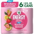 thumbnail image 1 of V8 Energy Diet Strawberry Lemonade Juice Energy Drink, 8 fl oz Can (6 Pack), 1 of 14