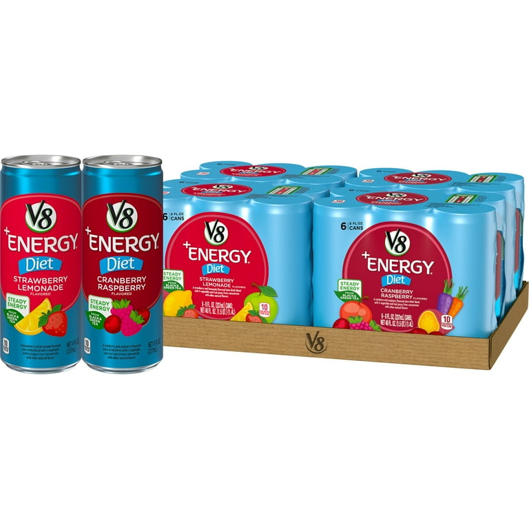 V8 +Energy Diet Variety Pack, Healthy Energy Drink, Diet Energy 