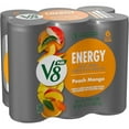thumbnail image 1 of V8 +Energy Peach Mango Energy Drink, 8 fl oz Can (Pack of 6), 1 of 4