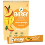 V8 Energy Peach Mango Energy Drink Powder, .10 oz Packet (10 Count)