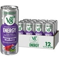 thumbnail image 1 of V8 +Energy Sparkling SCH4&nbsp;Pomegranate Blueberry Juice Energy Drink, 11.5 fl oz Can (12 Pack), 1 of 3
