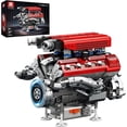 thumbnail image 1 of V8 Engine Building Set for Adults, 1101 PCS Mechanical Building Blocks with Realistic Engine Motor, Car Engine Engineering DIY Model Kit, STEM Educational Gift for Car Lovers & Collectors, 1 of 7