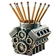 thumbnail image 1 of V8 Engine Desk Organizer Pen & Pencil Holder | Mechanical Car Lover Gift | Unique Auto-Style Workspace Accessory for Enthusiasts, 1 of 4