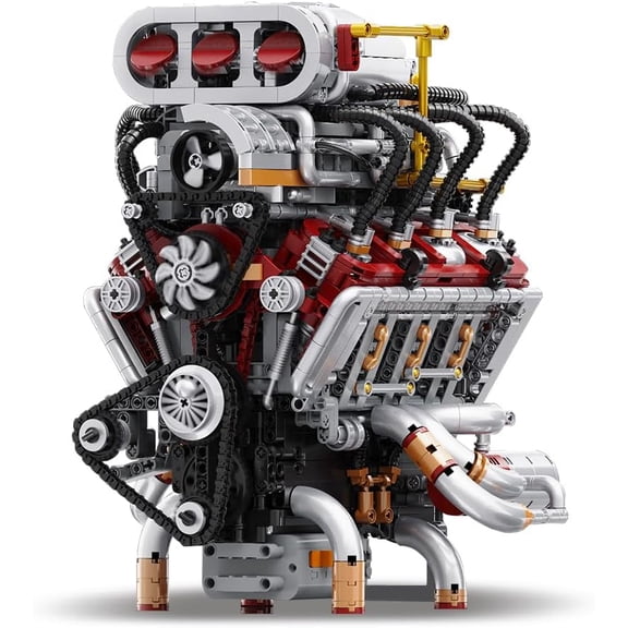 V8 Engine Mechanical Series Building Model Kit, Exclusive Advanced Collector's Engine Model, Home Or Office Decoration(2347 Pcs)