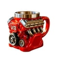 thumbnail image 1 of V8 Engine Mug under $5! Xqxayjr V8 Engine Mug Stainless Steel,Resin Liner Coffee Cup,Mechanical Engine Design,Personalized Mug,Car Enthusiast Gift,Punk Style Cup,Gift for Men,Dad Gift,Automotive, 1 of 6