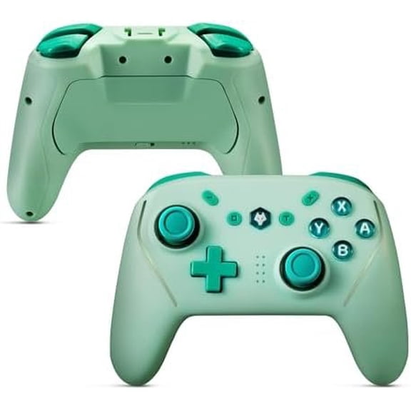 V8  Gaming Controller for  / OLED/ Lite/ 2, Steam Deck, PC, Laptop, Android & iOS Mobile - RGB Backlight, NFC, Gyro, 4-Level Vibration, Drift Correction, Turbo, Macro, 1020mAh  (Green)