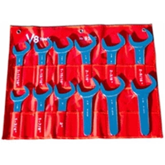 V8 Hand Tools VHT-9212 0.69 - 2.63 in. Jumbo Service Wrench Set, 12 Piece