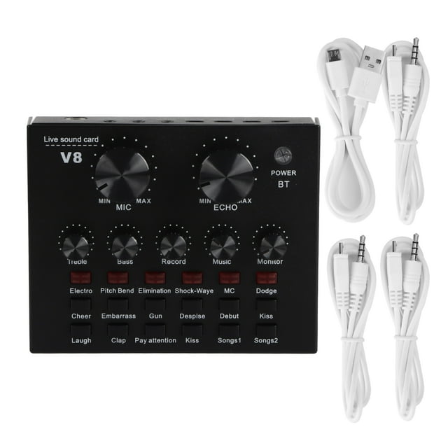 V8 Live Broadcast Sound Card Mobile Phone USB Host Multifunction